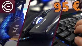 KOMPLETTES GAMING Schreibtisch Setup UNTER 100 Euro?! | Desksetups #1 - Sharkoon Skiller