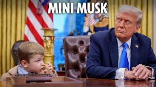 Elon Musk’s cheeky son X steals show with Donald Trump in Oval Office