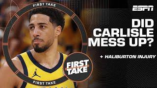 Stephen A. says Rick Carlisle made a 'COLOSSAL MISTAKE' playing Tyrese Haliburton  | First Take