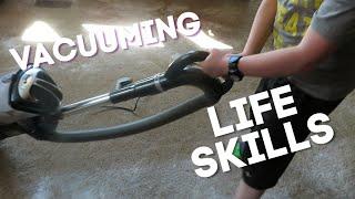 Life Skills For Special Needs Students - Learning to vacuum