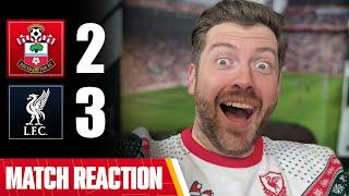 MAD GAME OF FOOTY! SOUTHAMPTON 2-3 LIVERPOOL | MAYCH REACTION