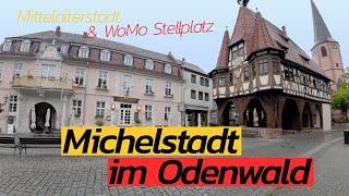 Michelstadt im Odenwald - Altstadt & WoMo-Stellplatz leider im Regen