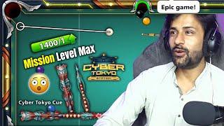 LIVE 8 Ball Pool - Let's Get 1400 Pieces of Cyber Tokyo Cue Level Max - Gaming With K