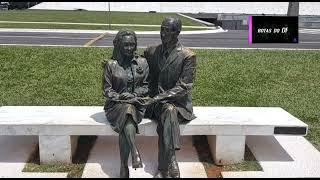  memorial Juscelino Kubitschek/ Brasília/ DF/ estátua da primeira dama com JK