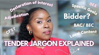 Tender Jargon Explained: Simple Terms You Need to Know! By Lerato Sebata