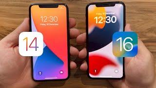 iOS 14 vs iOS 16 on iPhone X