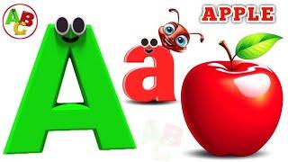 Phonics Song with TWO Words | A For Apple , A For Ant | ABC Alphabet Songs with Phonics for Children