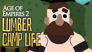 Lumbercamp Life - Age of empires 2 animation