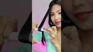 Curl With Mini Straightener #shorts #youtubeshorts #shortsvideo #ytshorts #themascaragirl