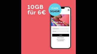 eSIM im 5G Highspeed easy per App | Jetzt 10GB für 6€ #esim