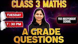 Class 3 Public Exam | Maths A Grade Questions | Exam Winner Class 3