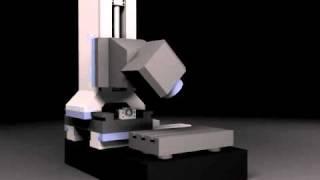travelling column cnc milling machine animation 3