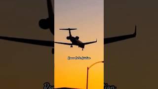 Sunset SkyWest CRJ-700 Arrival | Los Angeles - LAX | #airport #bombardier #crj700 #landing #sunset