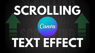 Animate Scrolling Text Like a Pro | Canva Full Tutorial  #canva #text #animation #yt #video