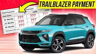 How much is: The monthly payment on a 2021 Chevy Trailblazer?