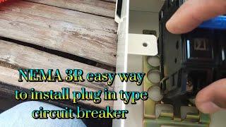 NEMA 3R easy way to install with plug in type circuit breaker @jawbone_tv