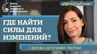 Как изменить жизнь? И где взять на это энергию? Волшебная формула изменений. Чек-лист.