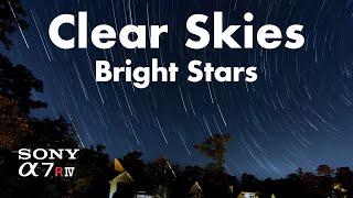 Clear Skies, Bright Stars - StarStaX Time-lapse