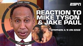 First Take reacts to Mike Tyson slapping Jake Paul  'TYSON MEANS BUSINESS' - Ryan Clark