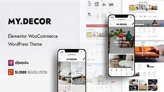 MyDecor - Elementor WooCommerce WordPress Theme Free Download