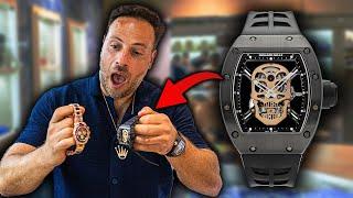 RARE $1,500,000 RICHARD MILLE 52-01 "SKULL" IN DUBAI