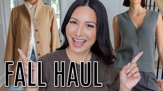 COZY FALL HAUL - Quince Finds, Lightweight Jackets and the PERFECT COAT | LuxMommy