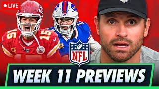 Chiefs vs Bills, Ravens vs Steelers, & Bengals Attempt to Stay Alive | NFL WK 11 Previews