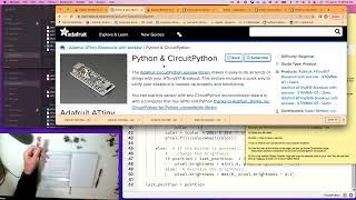 Rotary Encoder Working!  Using Circuit Python as Fast as we Can!