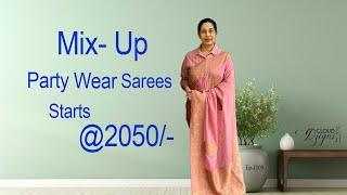 Ep-1109 | Mix-Up Party Wear Sarees Starts @2050/- | Cloud Dzigns #partywearsaree #onlineshopping