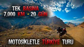 TEK BAŞINA 7000 KM 20 GÜN MOTOSİKLET İLE TÜRKİYE TURU