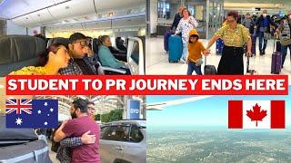 MOVING TO CANADA VLOG  *EMOTIONAL* - Immigrants landing in TORONTO-CANADA PR/Australia to Canada