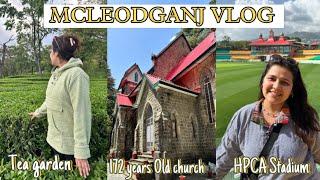 DELHI to MCLEODGANJ low Budget trip | Places to visit in mcleodganj-Tea gardens,stadium,church