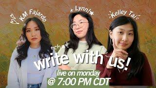 ⭐ write with us // live writing sprints ft. Kris & Kelley