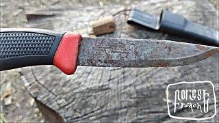 КАК ЗАТОЧИТЬ УБИТЫЙ НОЖ ДО СОСТОЯНИЯ БРИТВЫ?|ВОССТАНОВЛЕНИЕ MORAKNIV CLIPPER 840 БЕЗ ДОРОГИХ КАМНЕЙ