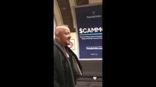 Neil Francis singing on London Underground