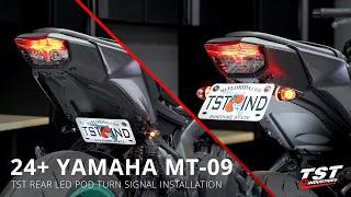 How to Install Rear LED Pod Turn Signals on 2024+ Yamaha MT-09 by TST Industries