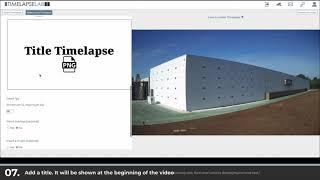 Timelapse Lab App – Timelapse video creation