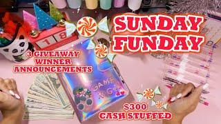 Sunday Funday 3 Giveaway Announcements  $300 in Cash Envelope System  December Week 2