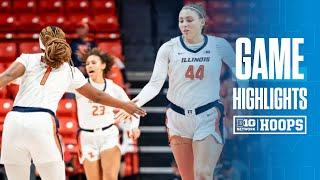 Oregon State at Illinois | HIGHLIGHTS | Big Ten Women's Basketball | 11/22/24