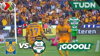 ¡SE ABRE EL MARCADOR! Gol de Córdova | Tigres 1-0 Santos | Liga Mx Apertura 22 -J8 | TUDN