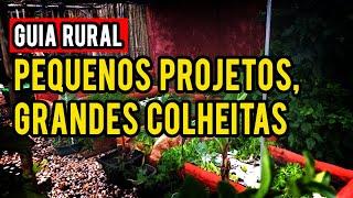 PLANTAR EM PEQUENOS ESPAÇOS |  DICAS DE PROJETOS PARA HORTA | AUTOSSUFICIÊNCIA E SUSTENTABILIDADE