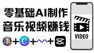 2024用AI做视频赚钱，用AI音乐创建LoFi音乐频道赚钱，利用Ai工具制作视频，快速学会制作动态Lofi音乐视频，如何用AI工具做动画短视频 ，如何做YouTube视频赚钱，零基础AI一键生成视频