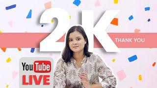 Ansab Mahmood is live! Ansab Mahmood Hits 2k Subscribers LIVE