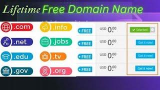 How to get free domain name for a lifetime