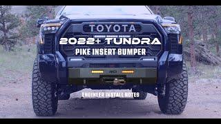 Engineer Install | 2022+ Tundra Pike Insert Bumper