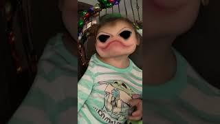Make her stop#dadjokes#scary #dadlife #babyyoda #girldad #dontlaughchallenge