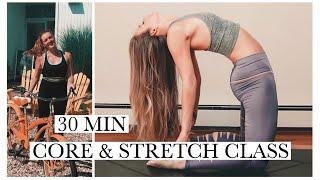 WORKOUT WITH ME: Core & Stretch Class | 30 min