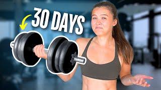 I Tried Weightlifting for 30 Days, this is what happened