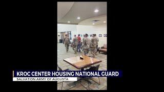 National Guard members housing at Kroc Center while in our area