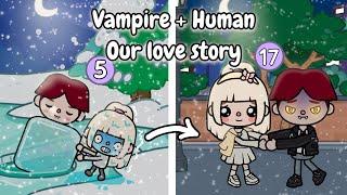 Vampire + Human🩷 Our Love Story | Toca Boca | Toca Life Story